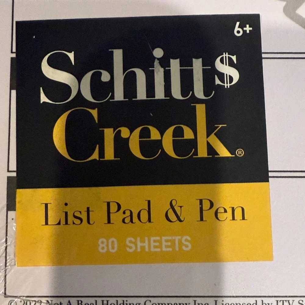Schitt's Creek List Pad & Pen Set